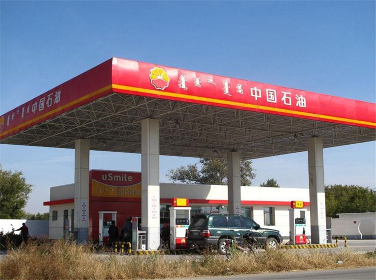 宣城加油站钢结构网架案例1